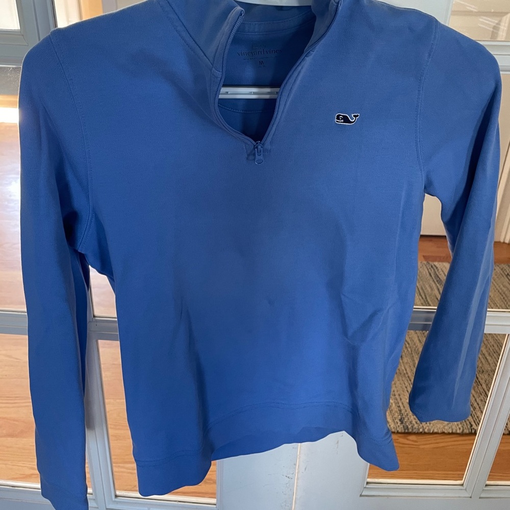 Boy vineyard vines 1/2 zip shirt (medium 12/14)